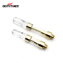 Gold CBD Cartridge Glass Tank Atomizer E cigarette 510 Thread CBD Vaporizer Cartridge